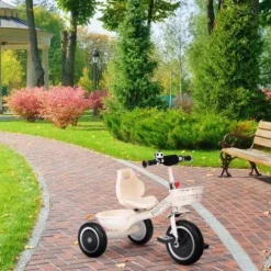 TRÓJKOŁOWY ROWEREK ECOTOYS DLA DZIECI OD 12 MSC STALOWY