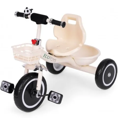 TRÓJKOŁOWY ROWEREK ECOTOYS DLA DZIECI OD 12 MSC STALOWY