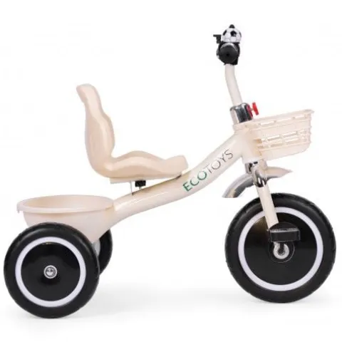 TRÓJKOŁOWY ROWEREK ECOTOYS DLA DZIECI OD 12 MSC STALOWY