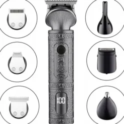 TRYMER GOLARKA DO STRZYŻENIA GOLENIA BRODY WŁOSÓW ZESTAW XXL USB 16W1
