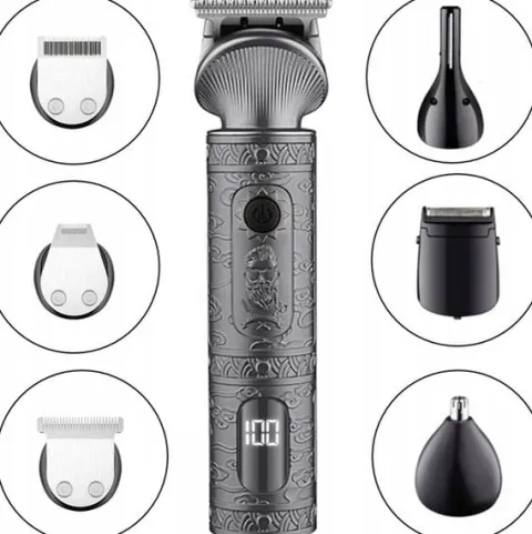 TRYMER GOLARKA DO STRZYŻENIA GOLENIA BRODY WŁOSÓW ZESTAW XXL USB 16W1