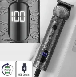 TRYMER GOLARKA DO STRZYŻENIA GOLENIA BRODY WŁOSÓW ZESTAW XXL USB 16W1