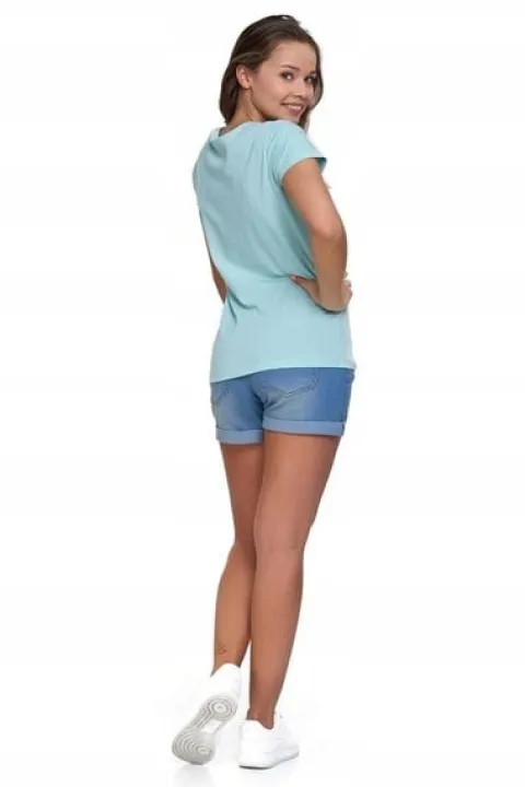 T-Shirt Damski Koszulka Klasyk Bawełna MORAJ L