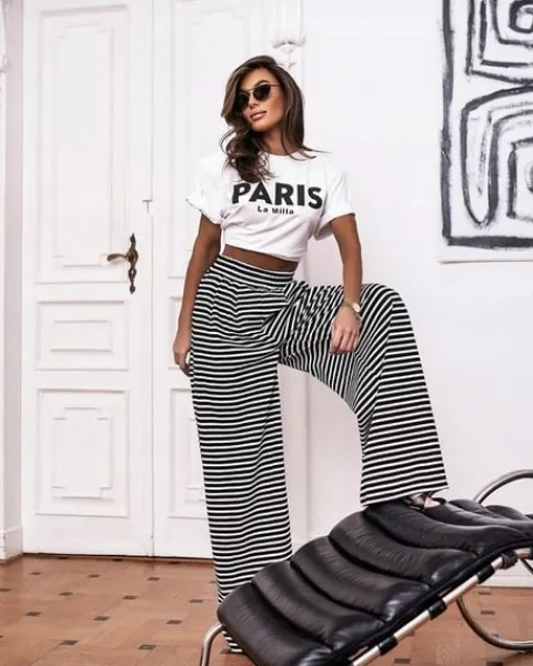 T-SHIRT DAMSKI PARIS BIAŁY