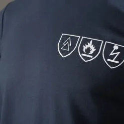 T-shirt długi rękaw ochronny, antystatyczny z dzianiny trudnopalnej r. L
