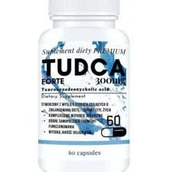 TUDCA FORTE 300 MG KWAS TAUROURSODEOKSYCHOLOWY WSPARCIE WĄTROBY DETOKS 60T