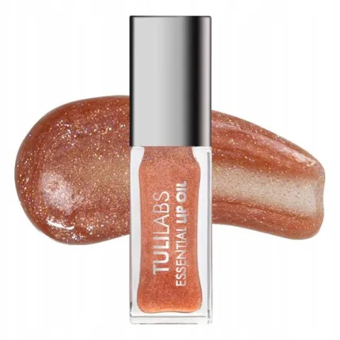 TULI LABS Essential Lip Oil olejek do pielęgnacji ust 03 Amber Sparkle 7ml