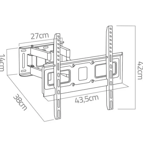 Uchwyt do telewizora 25-70 cali Humberg 50 kg