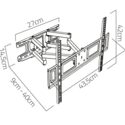 Uchwyt do telewizora 23-60 cali Humberg 45 kg