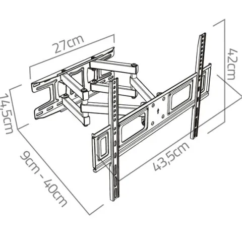 Uchwyt do telewizora 23-60 cali Humberg 45 kg