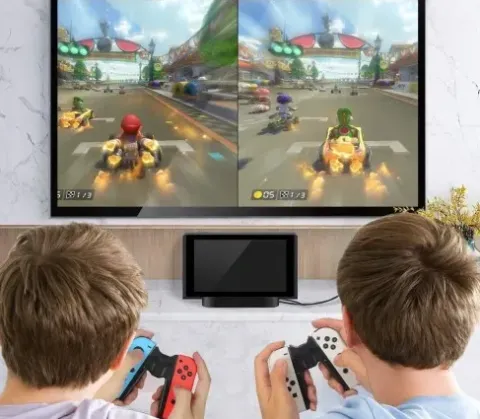 UCHWYT JOY-CON GRIP ŁADOWARKA DO NINTENDO SWITCH OLED PAD