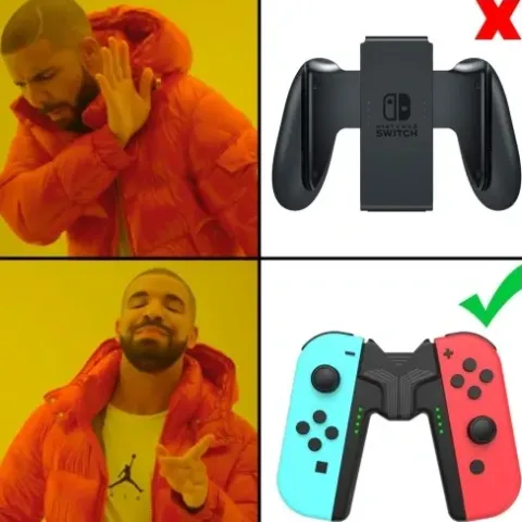 UCHWYT JOY-CON GRIP ŁADOWARKA DO NINTENDO SWITCH OLED PAD