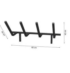 UCHWYT NA BUTY NARCIARSKIE WIESZAK NA NARTY ŁYŻWY ROLKI ŚCIENNY WB1 60 CM