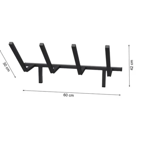UCHWYT NA BUTY NARCIARSKIE WIESZAK NA NARTY ŁYŻWY ROLKI ŚCIENNY WB1 60 CM