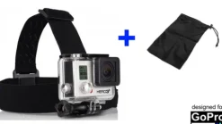 UCHWYT NA KASK/GŁOWĘ DO GOPRO HERO 7 6 5 4 3 SESSION + WORECZEK