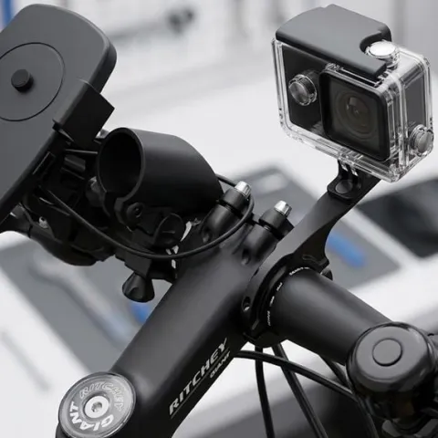 Uchwyt Rowerowy do kamer sportowych typu GoPro DJI SJCAM Aluminium