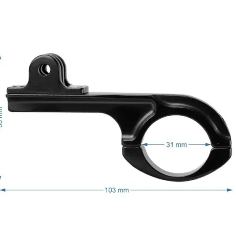 Uchwyt Rowerowy do kamer sportowych typu GoPro DJI SJCAM Aluminium