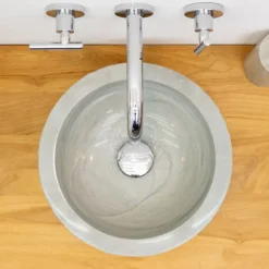 Umywalka łazienkowa z piaskowca zielona 34 cm zlew