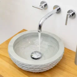 Umywalka łazienkowa z piaskowca zielona 34 cm zlew