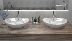 Umywalka Ceramiczna Nablatowa ROSA - REA