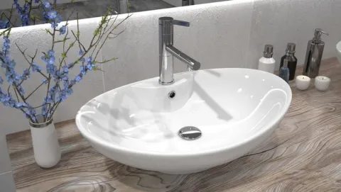 Umywalka Ceramiczna Nablatowa ROSA - REA