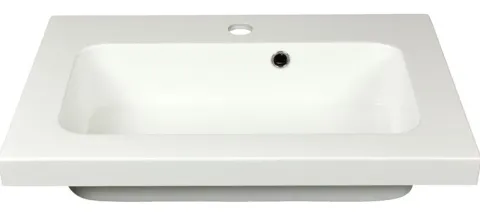 Umywalka Grand 55 Prostokątna z Powłoką NanoShine 55x36 cm Wpuszczana