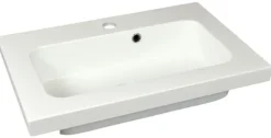 Umywalka Grand 55 Prostokątna z Powłoką NanoShine 55x36 cm Wpuszczana