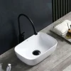 UMYWALKA NABLATOWA CERAMICZNA PROSTOKĄTNA 37X25 MILO-WH-370 BIAŁA 8