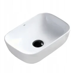 UMYWALKA NABLATOWA CERAMICZNA PROSTOKĄTNA 37X25 MILO-WH-370 BIAŁA 8