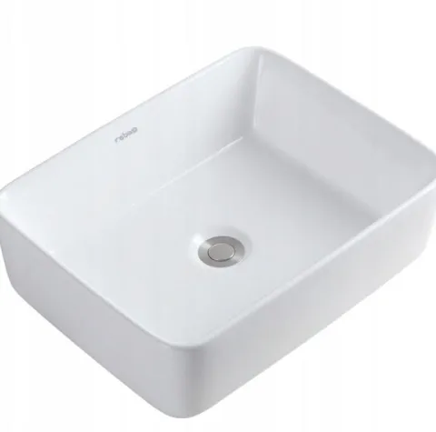 UMYWALKA NABLATOWA CERAMICZNA STAWIANA BIAŁA BLAT REBIKO