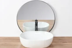 Umywalka Nablatowa Owalna Biała Rea Amelia White 48 cm