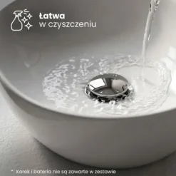 Umywalka Owalna Nablatowa Ceramiczna 49 cm Stawiana Połysk Biała ELIPSE