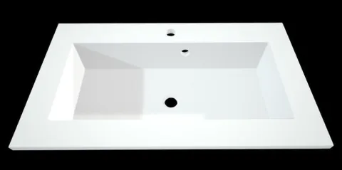 UMYWALKA 80x46 BIAŁA konglomerat naszafkowa