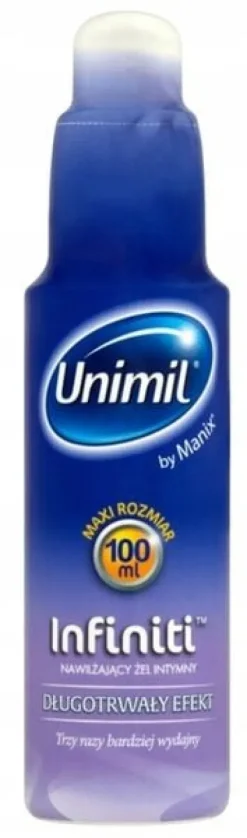 Unimil Infiniti NAWILŻAJĄCY żel intymny na bazie silikonu Poślizgowy 100 ml