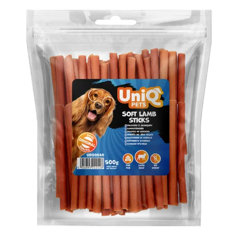 UNIQ PETS Przysmak dla psa paluszki z jagnięciny - przekąska 500g