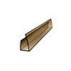 U-profil zamykający 2100mm dymiony brąz 10mm