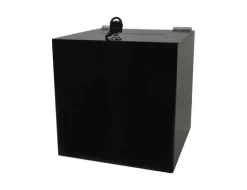 Urna skarbonka puszka skrzynkaz plexi czarnej na dokumenty 25x25x25cm