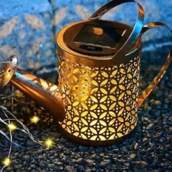 Vezo lampa solarna ogrodowa konewka led wbijana dekoracyjna girlanda 80cm