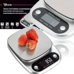 Vezo waga kuchenna elektroniczna precyzyjna lcd do kuchni dokładna domowa