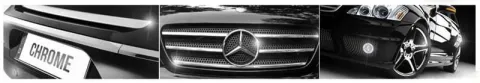 Volkswagen Caddy Van (III, 04-15) - Listwy CHROM na grill atrapa Tuning