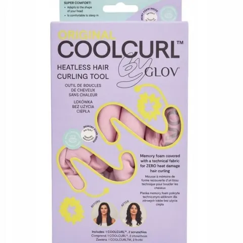 Wałek do kręcenia loków 2 gumki Glov Coolcurl Heatless Hair Curling Tool