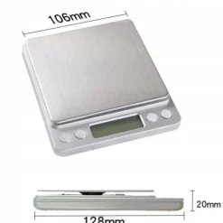WAGA JUBILERSKA 500g 0,01g ELEKTRONICZNA DOMOWA PRECYZYJNA LCD KUCHENNA