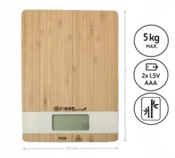 Waga kuchenna BAMBUSOWA 5kg/1g FIRST AUSTRIA