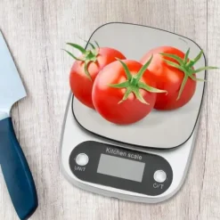 Waga kuchenna MEMFLOW Waga kuchenna 5000g 0,1g srebrny/szary 5 kg