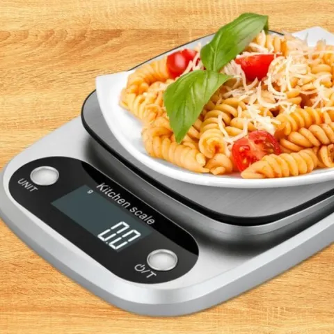 Waga kuchenna MEMFLOW Waga kuchenna 5000g 0,1g srebrny/szary 5 kg