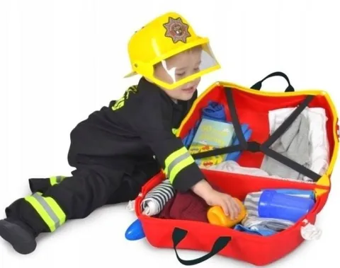 Walizka Jeżdząca Dziecięca Straż Pożarna 18L Trunki