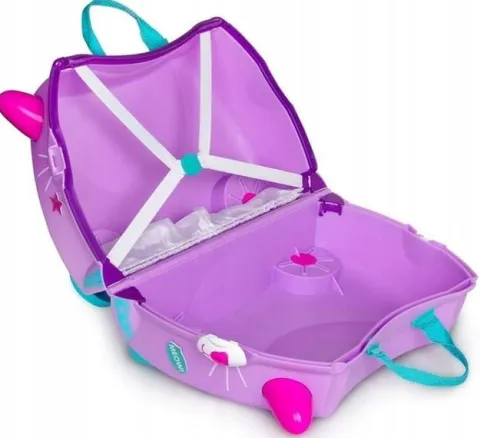 WALIZKA TRUNKI JEŻDŻĄCA WALIZECZKA - JEŹDZIK KOTEK