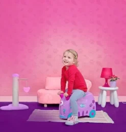 WALIZKA TRUNKI JEŻDŻĄCA WALIZECZKA - JEŹDZIK KOTEK