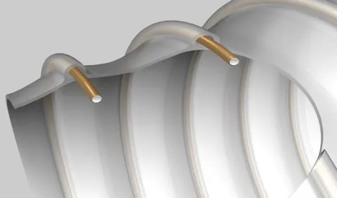 Wąż antystatyczny PUR SPIRO 110 mm poliuretan PROTAPE AS spiralny odciągowy