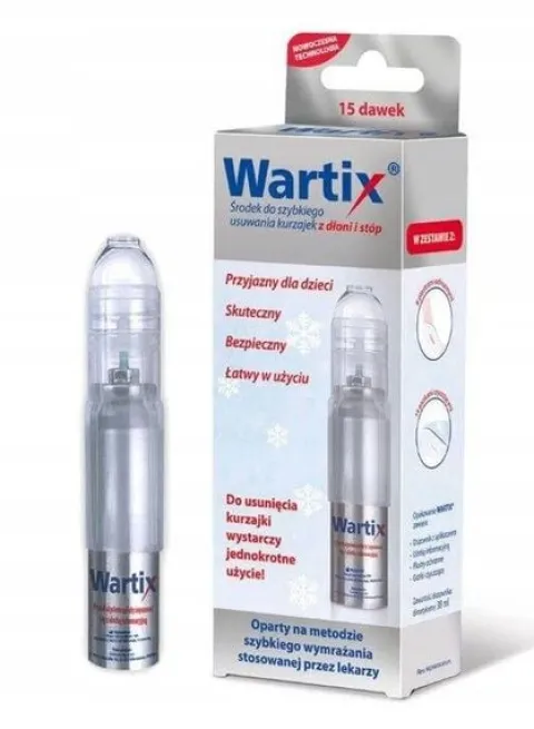 Wartix, aerozol do wymrażania kurzajek, 38 ml
